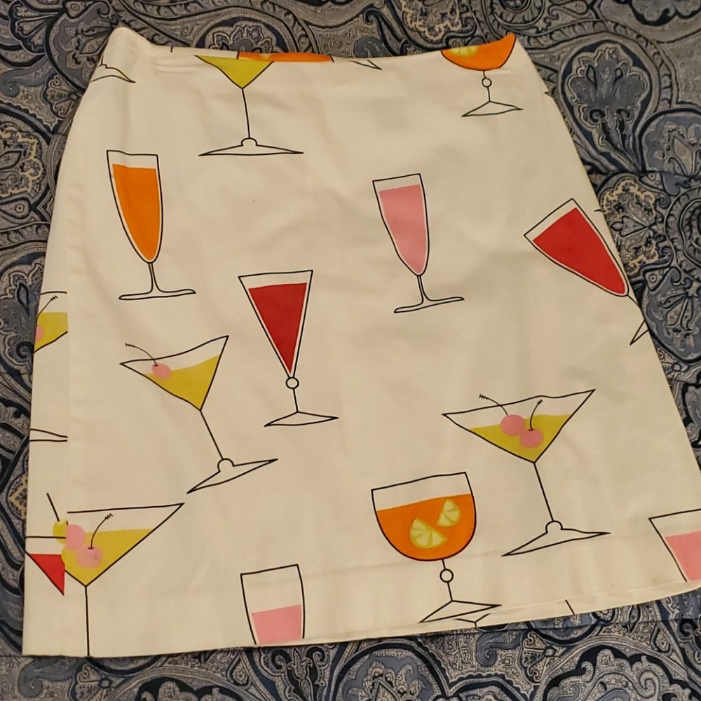 Ladies Cocktails Cotton Skirt